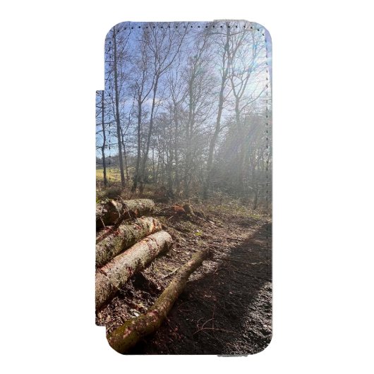 Plattelandslogboeken. Incipio iPhone Portemonnee Hoesje (Voorkant Agenda)