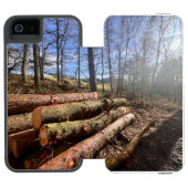 Plattelandslogboeken. Incipio iPhone Portemonnee Hoesje (Agenda Open)