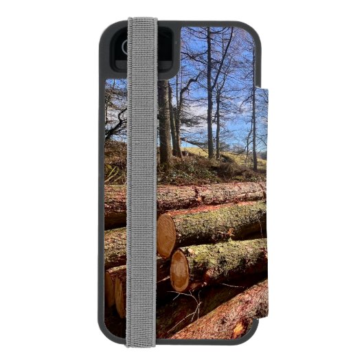 Plattelandslogboeken. Incipio iPhone Portemonnee Hoesje (Agenda Achterkant)