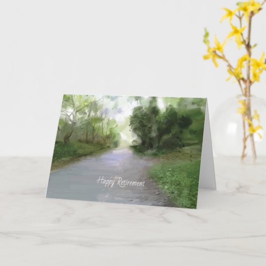 Plattelandspad pensioenkaart kaart (Gele Bloem)