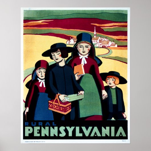 PLATTELANDSPENNSYLVANIA toerisme Adverteren WPA Poster (Voorkant)