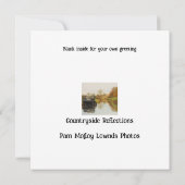 Plattelandsreflecties Groeten Kaart Notitiekaartje (Achterkant)