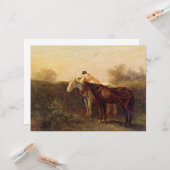 Plattelandsrendez (Romantic Kiss op Horseback) Kaart (Voorkant / Achterkant in situ)