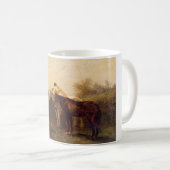 Plattelandsrendez (Romantic Kiss op Horseback) Koffiemok (Voorkant rechts)