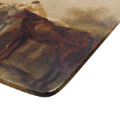 Plattelandsrendez (Romantic Kiss op Horseback) Snijplank (Hoek)