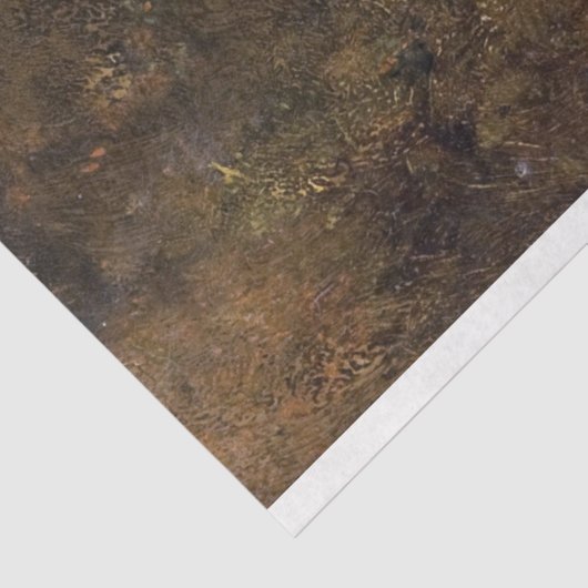 Plattelandsrendez (Romantic Kiss op Horseback) Tissuepapier (Detail)