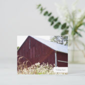 Plattelandsrode Boerderij Briefkaart (Staand voorkant)
