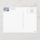 Plattelandssnijkunst met sneeuwscène feestdagenkaart (Achterkant)