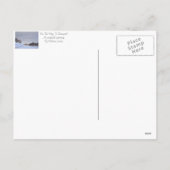 Plattelandssnijkunst met sneeuwscène feestdagenkaart (Achterkant)