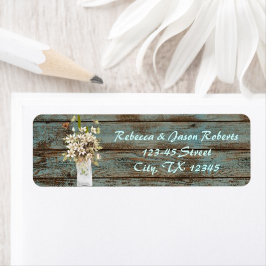 plattelandsuithuwelijks met roestblauwe schuur etiket (Insitu)