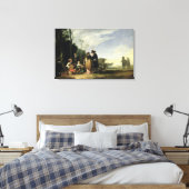 Plattelandsviering Canvas Afdruk (Insitu (Slaapkamer))