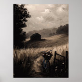  plattelandsvlucht, serene plattelandslandschap poster (Voorkant)