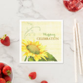 PlattelandsWaterverf Zonnebloem Weddenschap Servetten (Insitu)