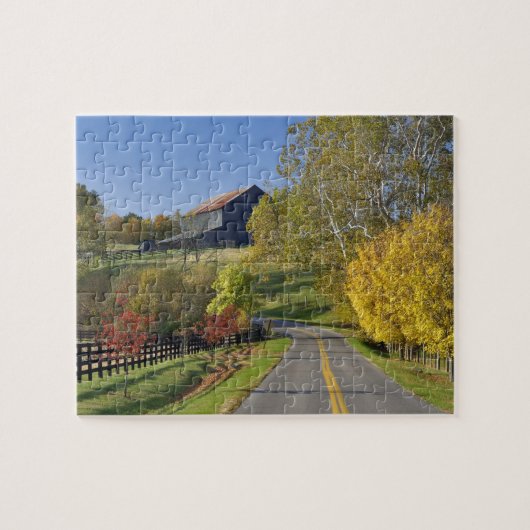 Plattelandsweg door de regio Bluegrass in Kentucky Legpuzzel (Horizontaal)