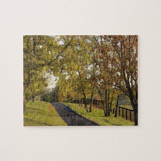 Plattelandsweg door de regio Bluegrass in Kentucky Legpuzzel (Horizontaal)