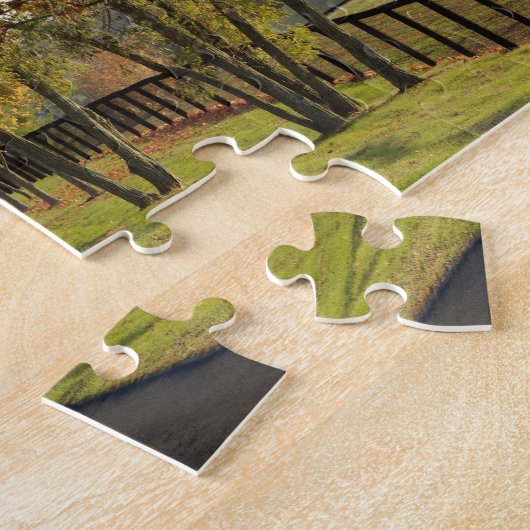 Plattelandsweg door de regio Bluegrass in Kentucky Legpuzzel (Zijkant)