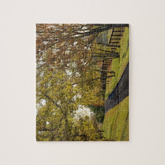 Plattelandsweg door de regio Bluegrass in Kentucky Legpuzzel (Verticaal)