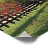 Plattelandsweg door de regio Bluegrass in Kentucky Poster (Hoek)