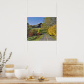 Plattelandsweg door de regio Bluegrass in Kentucky Poster (Keuken)