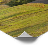 Plattelandsweg door de regio Bluegrass in Kentucky Poster (Hoek)