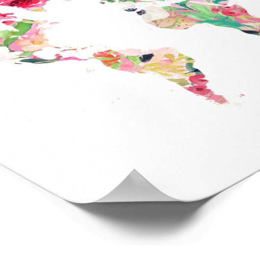 PLATTELANDSWERELDKAART POSTER (Hoek)