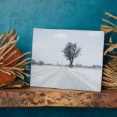 Plattelandswinterweg Fotoplaat (Zijkant)