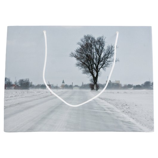 Plattelandswinterweg Groot Cadeauzakje (Voorkant)
