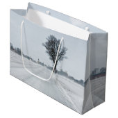 Plattelandswinterweg Groot Cadeauzakje (Voorkant Gekanteld)