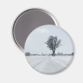Plattelandswinterweg Magneet (Voorkant / Achterkant)