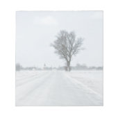 Plattelandswinterweg Notitieblok (Voorkant)
