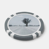Plattelandswinterweg Pokerchips (Enkel)