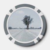 Plattelandswinterweg Pokerchips (Achterkant)