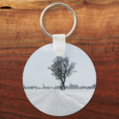 Plattelandswinterweg Sleutelhanger (Voorkant)