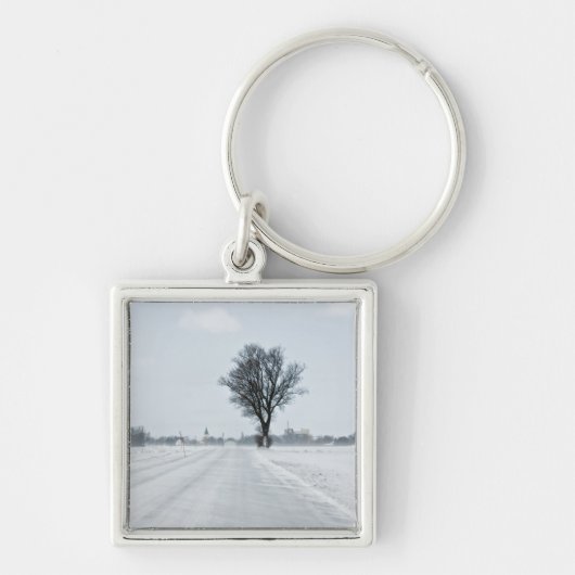 Plattelandswinterweg Sleutelhanger (Voorkant)