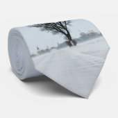 Plattelandswinterweg Stropdas (Opgerold)