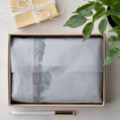 Plattelandswinterweg Tissuepapier (Geschenk)