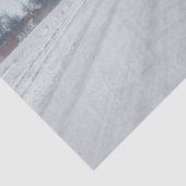 Plattelandswinterweg Tissuepapier (Detail)