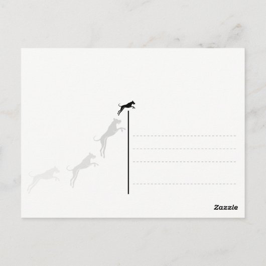 Plattendogge Weihnachtskarte Briefkaart (Achterkant)