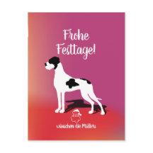 Plattendogge Weihnachtskarte