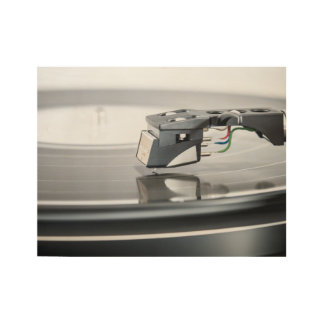 Plattenspieler Houten Poster