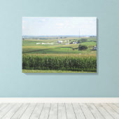 Platteville, Wisconsin Amish Boerderij Schilderach Canvas Afdruk (Insitu (Houten vloer))