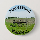 Platteville Wisconsin Button (Voorkant)