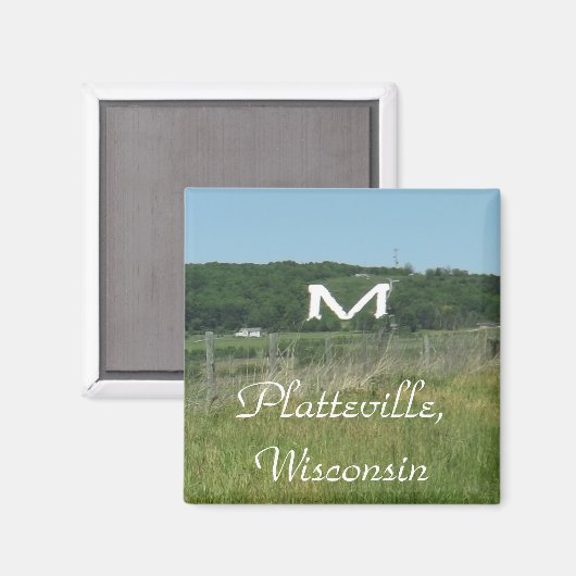 Platteville, Wisconsin Magnet (Voorkant / Achterkant)