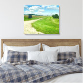 Platteville, Wisconsin, Midwest, "The M" Art Canvas Afdruk (Insitu (Slaapkamer))