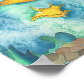 "Platty" de Platypus van Mike Quinn Poster (Hoek)