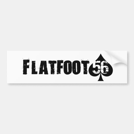 platvoet 56 sticker (Voorkant)