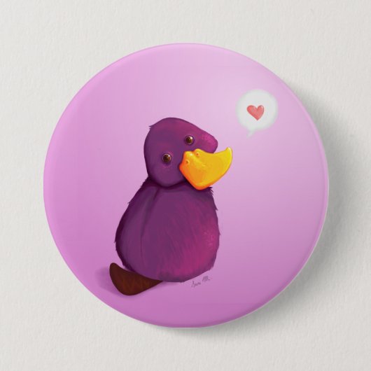 Platy Love Ronde Button 7,6 Cm (Voorkant)