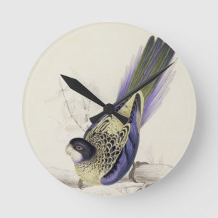Platycercus Brownii, of bruinkeet (Bord 2) Ronde Klok
