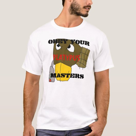 platymaster, OBEY UW MASTERS, PLATYPUS T-shirt (Voorkant)