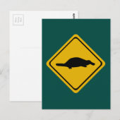 platypistisch verkeersbord briefkaart (Voorkant / Achterkant)